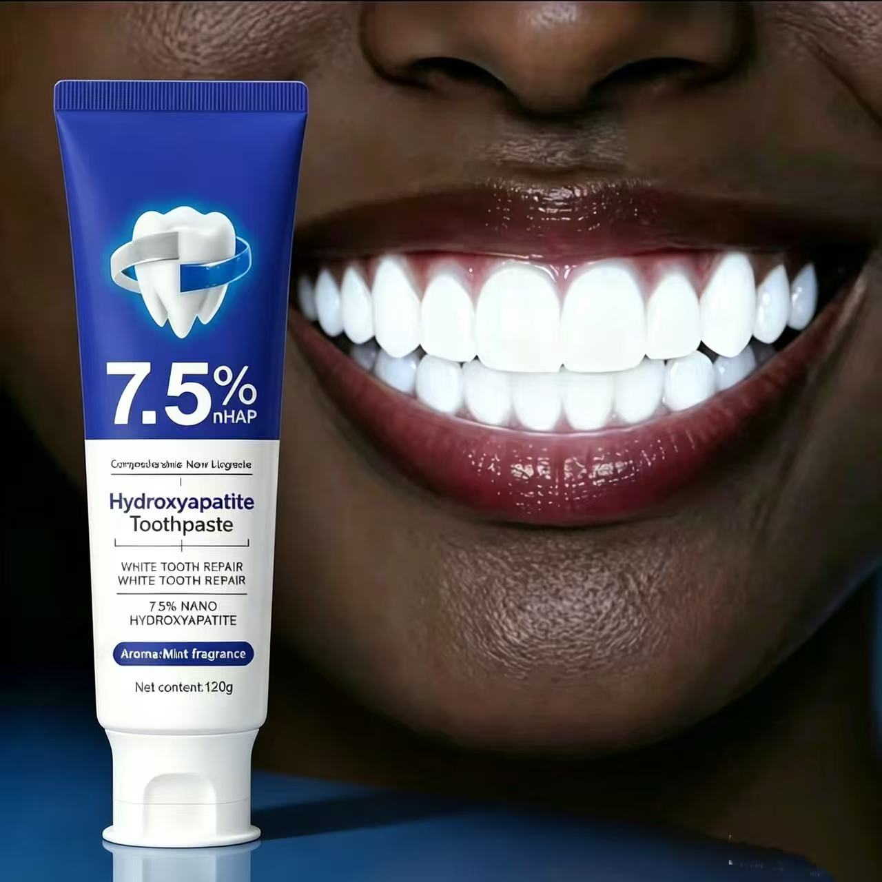Teeth Whitening Paste - 7.5%Nano Hydroxyapatite Toothpaste Remover Coffee Tea