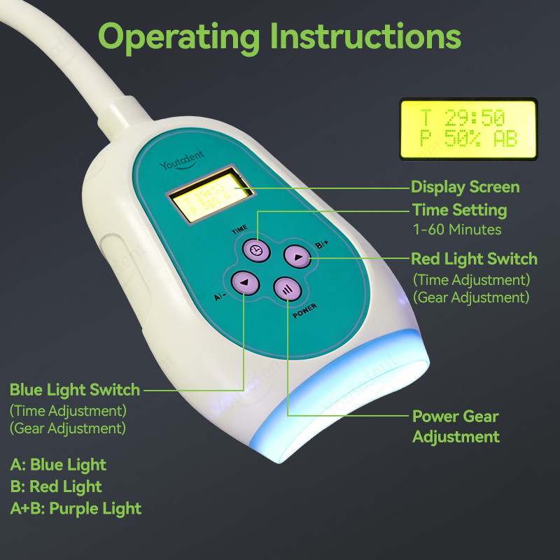 50W Dental Touch Screen 3 Colo - Teeth Whitening Express review and price