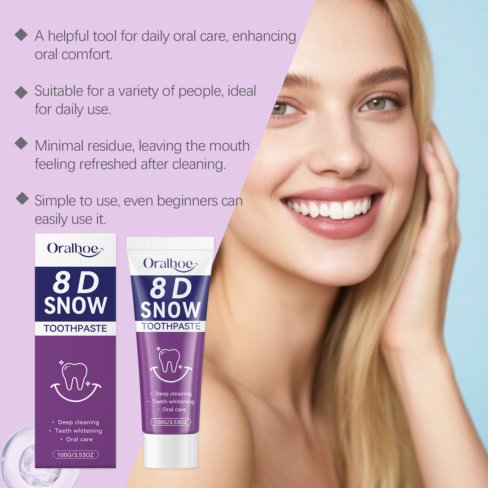 Purple Toothpaste – Deep Clean - Teeth Whitening Paste review and price
