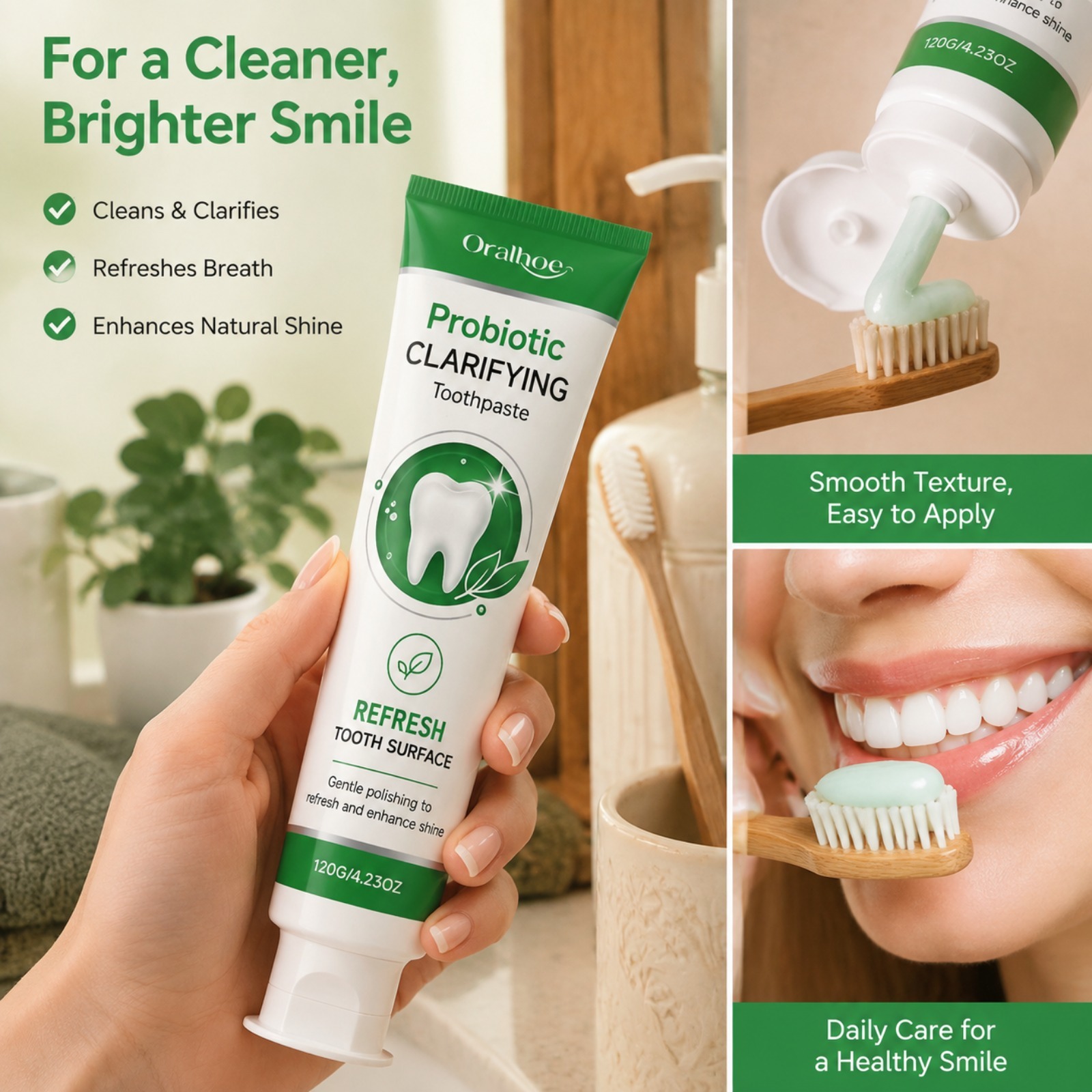 Probiotic & Mint Toothpaste fo - Teeth Whitening Paste review and price