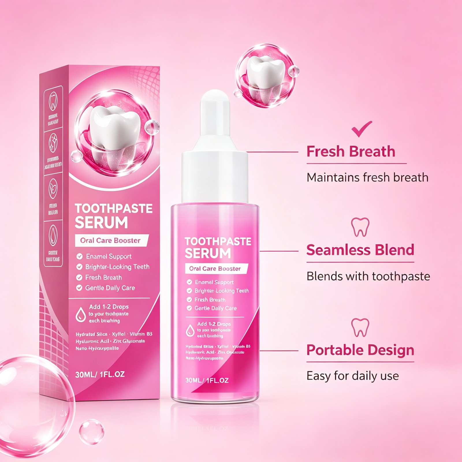 Nano Hydroxyapatite Toothpaste - Enamel Repair Serum review and price