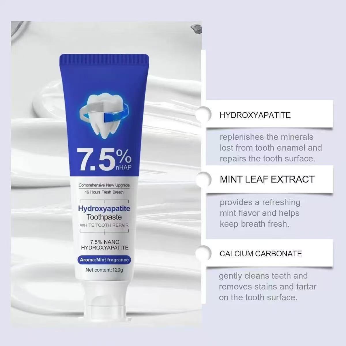 7.5%Nano Hydroxyapatite Toothp - Teeth Whitening Paste review and price