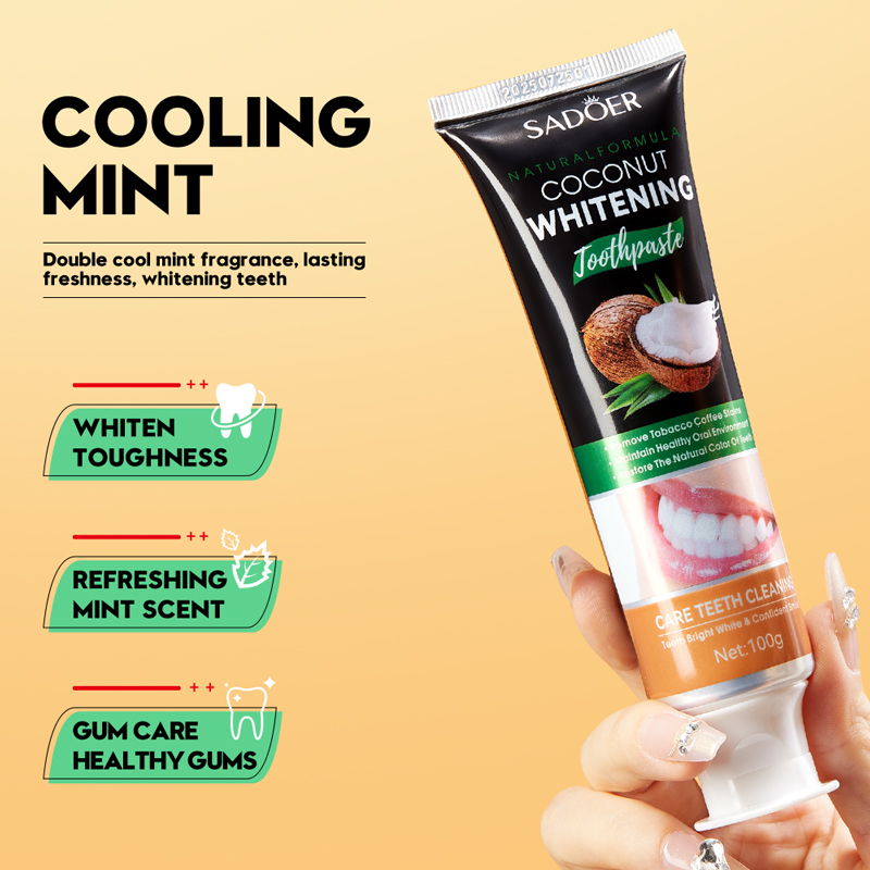 SADOER Coconut Oil Teeth White - Teeth Whitening With Coconut Oil review and price