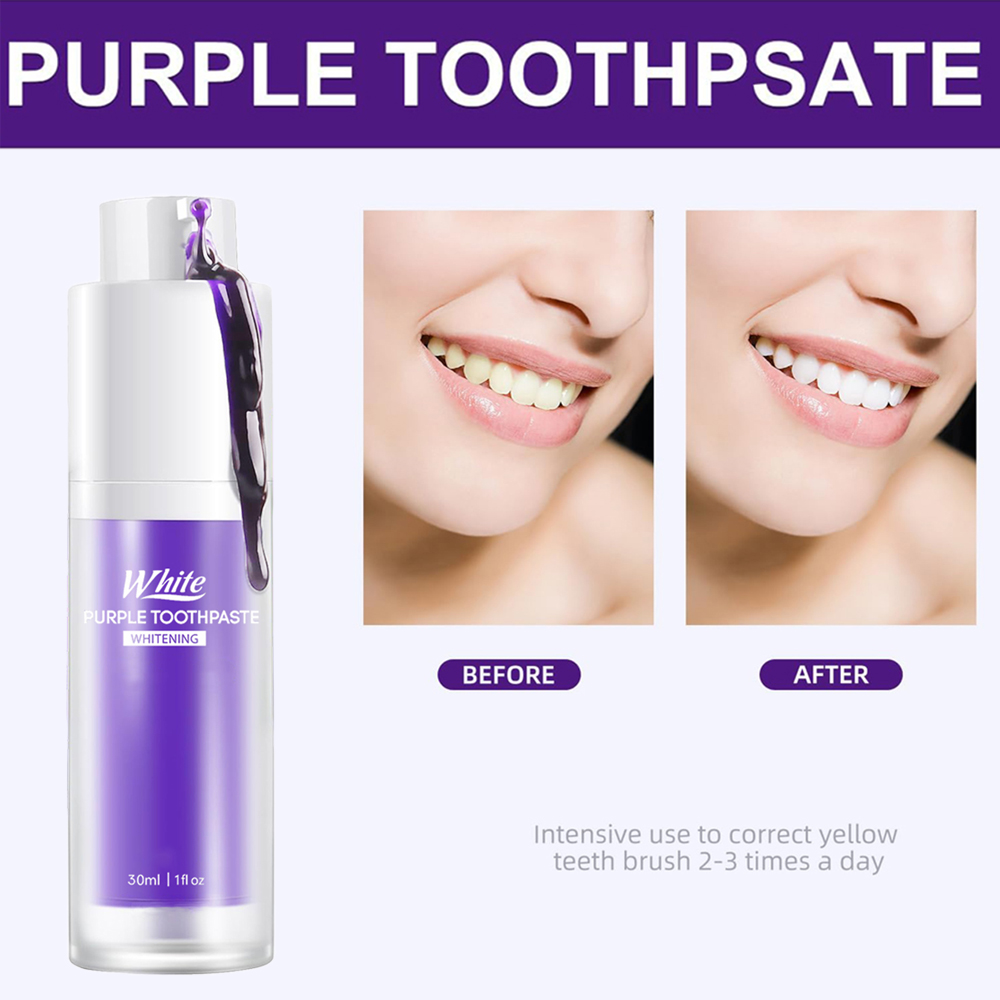 Purple Whitening Toothpaste 30 - Teeth Whitening Paste review and price