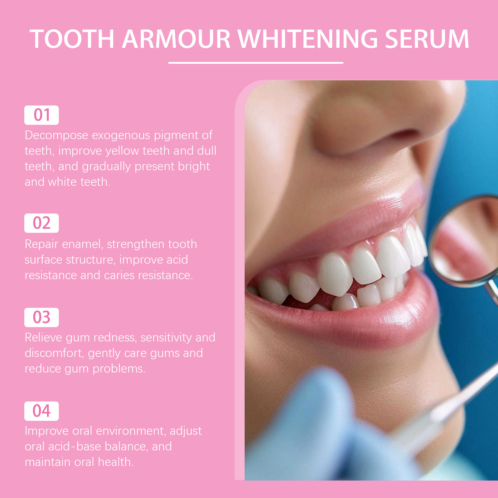 Tooth Armour Whitening Serum G - Enamel Repair Serum review and price