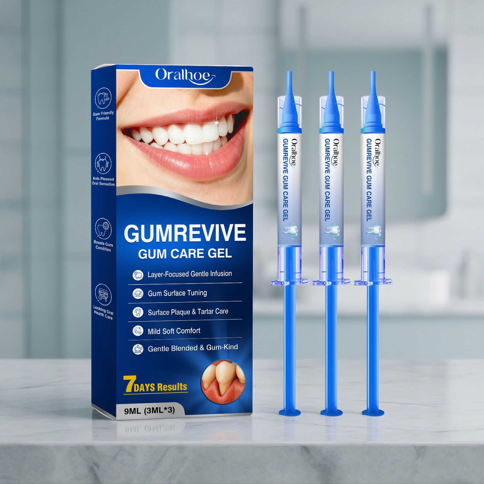 Oral Care Gel 3Pcs Gum Cleanin - Teeth Whitening Gel Peroxide review and price
