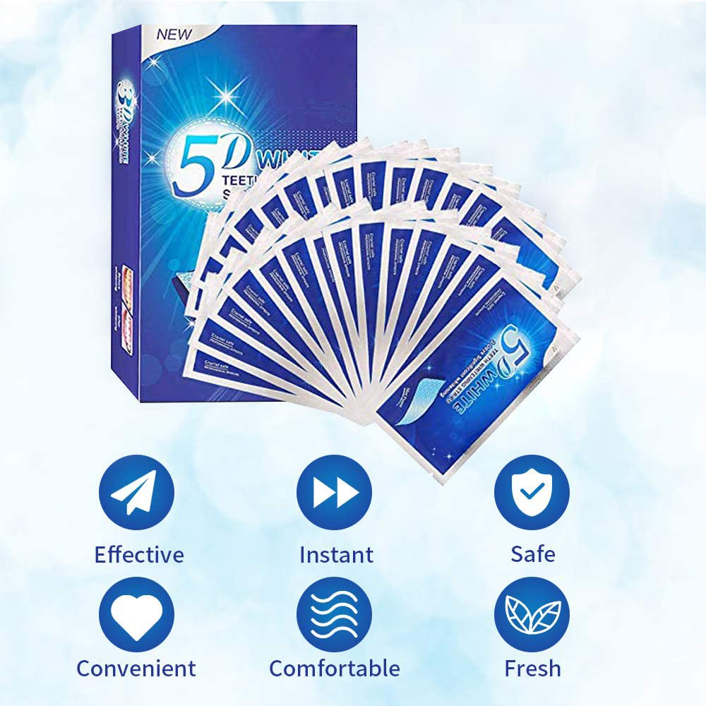 5D White Teeth Whitening Strip - Teeth Whitening Effective review and price
